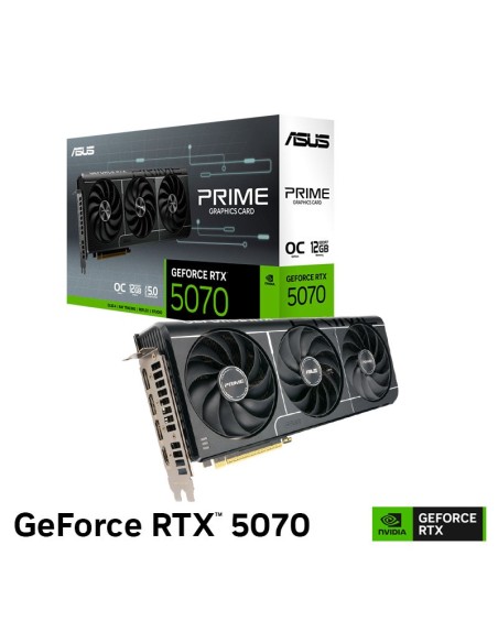 TARJETA DE VIDEO ASUS PRIME RTX 5070 12GB GDDR7 OC EDITION ( PRIME-RTX5070-O12G ) 192 BIT