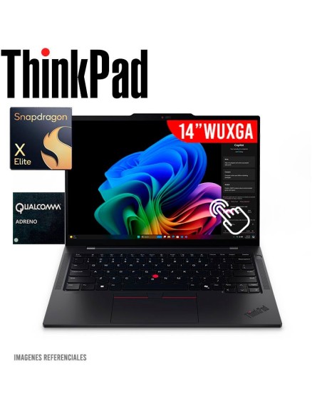 LAPTOP LENOVO THINKPAD T14S GEN 6 SNAPDRAGON X ELITE X1E-78-100 32GB 1TB SSD 14 WUXGA WINDOWS 11 PRO (21N10024LM)