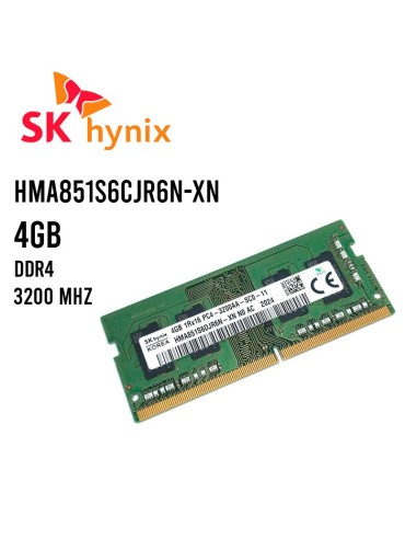 MEMORIA SODIMM HYNIX 4GB/3200MHZ ( HMA851S6DJR6N ) DDR4