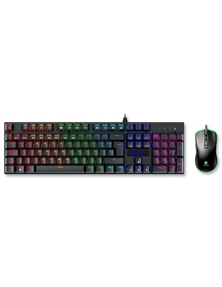 KIT GAMER ANTRYX GC-3100 BLACK (AGC-3100KBL-SP) TECLADO SWITCH BLUE - MOUSE