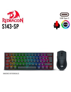 KIT GAMER REDRAGON GAMING ESSENTIALS (S143-SP) LED RGB|...