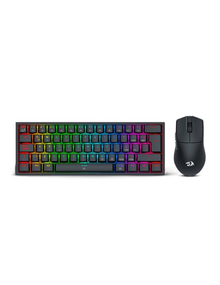 KIT GAMER REDRAGON GAMING ESSENTIALS (S143-SP) LED RGB| TECLADO Y MOUSE| SWITCH RED| BLACK
