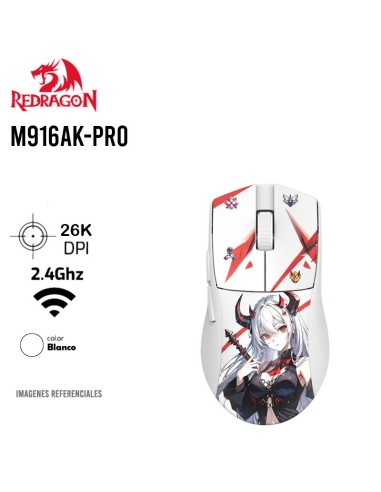 MOUSE GAMER REDRAGON K1NG PRO ANIME (M916AK-PRO) WIRELESS| DPI 26.000