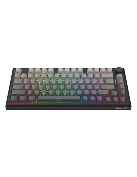 TECLADO GAMER REDRAGON PENUMBRA PRO (K687GG-RGB-PRO) WIRELES- BT- USB-C| SWITCH LION L|ALUMINIO/BLACK| LED RGB