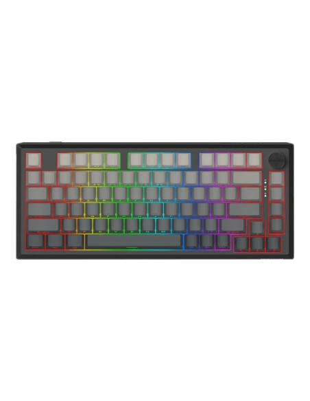 TECLADO GAMER REDRAGON PENUMBRA PRO (K687GG-RGB-PRO) WIRELES- BT- USB-C| SWITCH LION L|ALUMINIO/BLACK| LED RGB