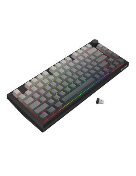 TECLADO GAMER REDRAGON PENUMBRA PRO (K687GG-RGB-PRO) WIRELES- BT- USB-C| SWITCH LION L|ALUMINIO/BLACK| LED RGB