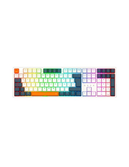TECLADO GAMER REDRAGON TRUNDLE ( K668WBO-RGB ) SPAIN| LED-RGB | USB - C | SWITCH RED