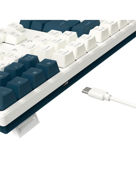 TECLADO GAMER REDRAGON TRUNDLE ( K668WBO-RGB ) SPAIN| LED-RGB | USB - C | SWITCH RED