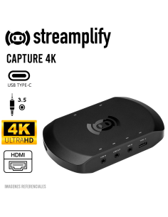 CAPTURADORA DE VIDEO STREAMPLIFY ( CAPTURE-4K30-BK ) 4K -...