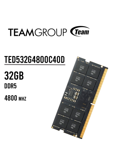 MEMORIA SODIMM TEAMGROUP 32GB/4800MHZ DDR5 ELITE ( TED532G4800C40D-S01 )