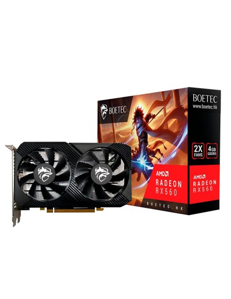 TARJETA DE VIDEO BOETEC RX 560 4GB ( RX560 4GD5 ) GDDR5 - 128 BIT