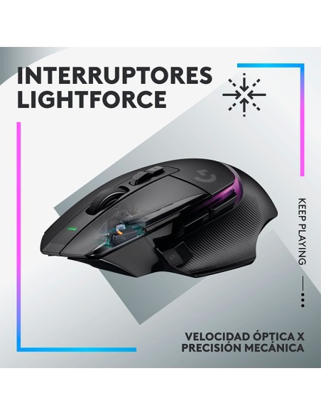 MOUSE LOGITECH G502 X PLUS ( 910-006160 ) GAMING | LIGHTSPEED | HERO 25K | LED-RGB