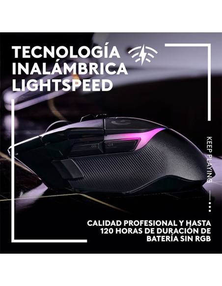 MOUSE LOGITECH G502 X PLUS ( 910-006160 ) GAMING | LIGHTSPEED | HERO 25K | LED-RGB