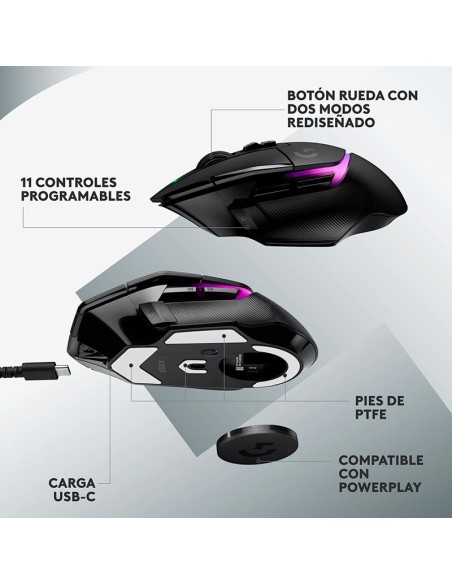 MOUSE LOGITECH G502 X PLUS ( 910-006160 ) GAMING | LIGHTSPEED | HERO 25K | LED-RGB
