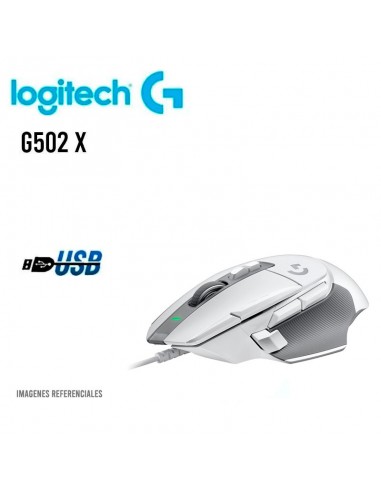 MOUSE LOGITECH G502 X WHITE (910-006144) GAMING/HERO 25K