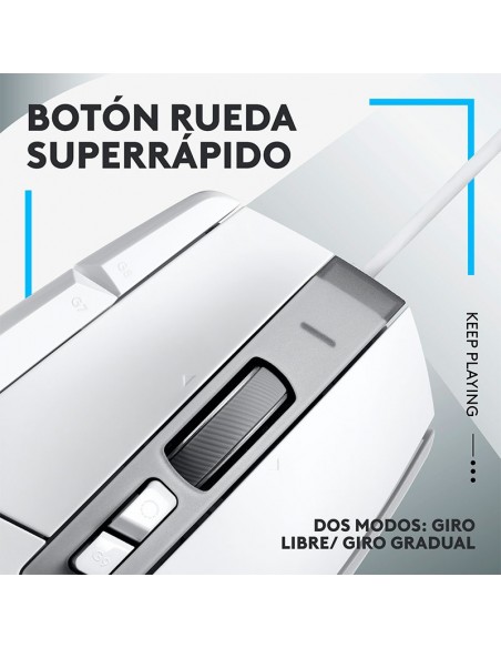 MOUSE GAMER LOGITECH G502 X (910-006144) SENSOR HERO 25K | WHITE