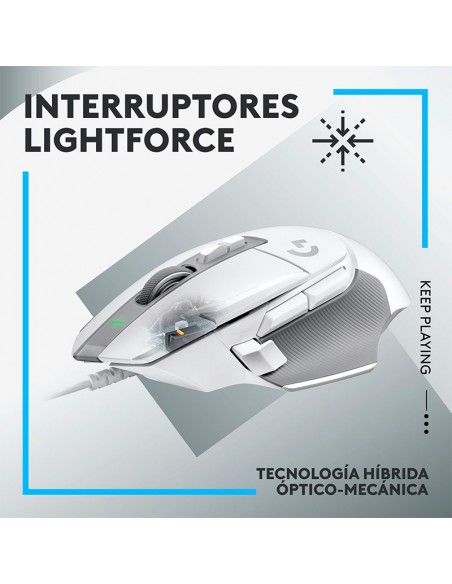 MOUSE GAMER LOGITECH G502 X (910-006144) SENSOR HERO 25K | WHITE