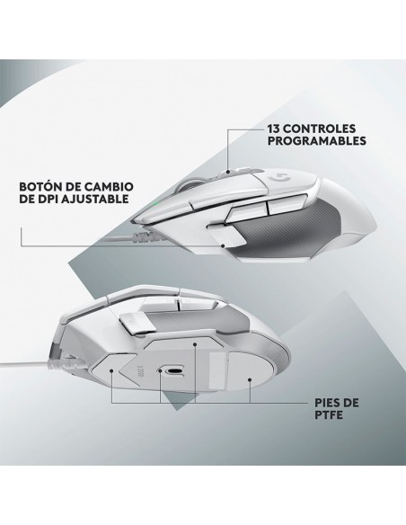 MOUSE GAMER LOGITECH G502 X (910-006144) SENSOR HERO 25K | WHITE