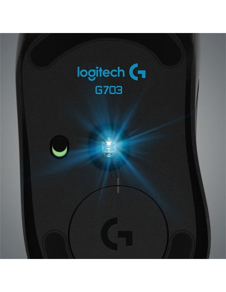 MOUSE GAMER LOGITECH G703 LIGHTSPEED ( 910-005638 ) WIRELESS | HERO 25K | LED-RGB