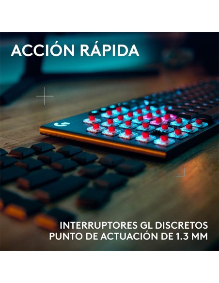 TECLADO GAMER LOGITECH G915 X LIGHTSPEED ( 920-012670 ) WIRELESS | BLACK | GL TACTILE | LED-RGB