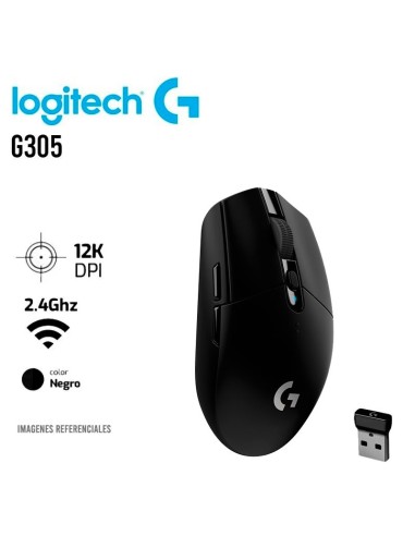 MOUSE LOGITECH G305 LIGHTSPEED (910-005281) WIRELESS | BLACK