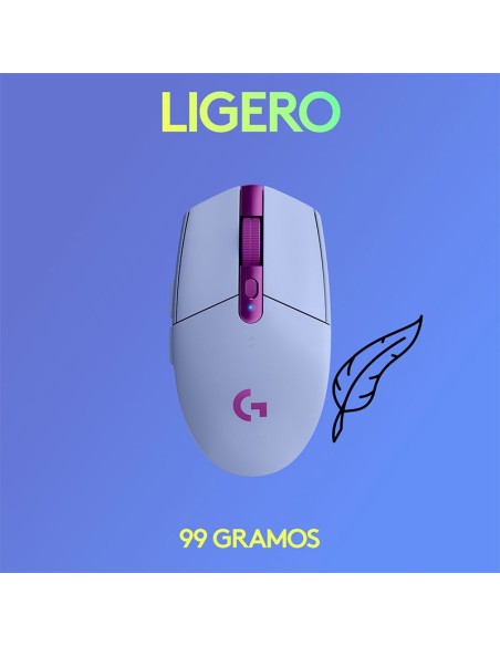 MOUSE GAMER LOGITECH G305 LIGTHSPEED (910-006020) WIRELESS | LILA
