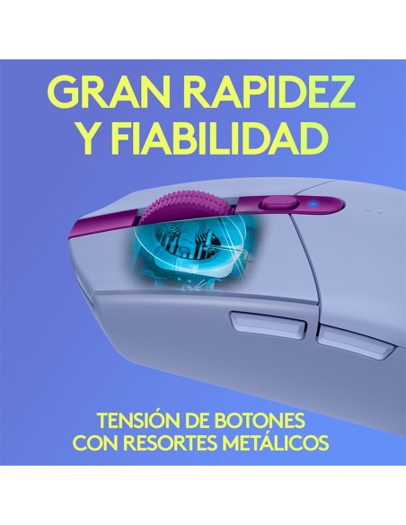 MOUSE GAMER LOGITECH G305 LIGTHSPEED (910-006020) WIRELESS | LILA