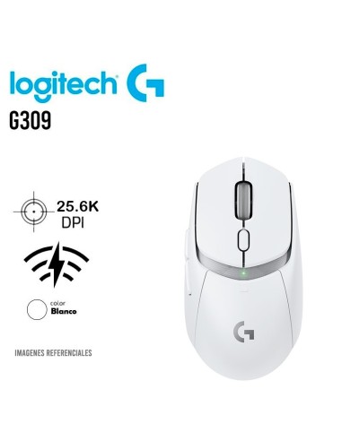 MOUSE LOGITECH G309 WHITE LIGHTSPEED ( 910-007205 ) WIRELESS - BT | SENSOR HERO 25K