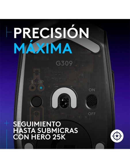 MOUSE GAMER LOGITECH G309 LIGHTSPEED ( 910-007197 ) WIRELESS - BT | SENSOR HERO 25K