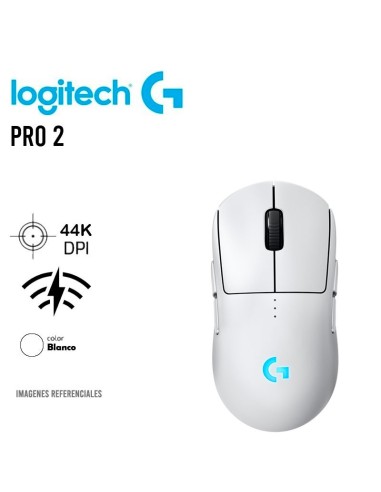 MOUSE LOGITECH G PRO 2 LIGHTSPEED WIRELESS WHITE (910-007290) 44.000 DPI| HERO 2| RGB