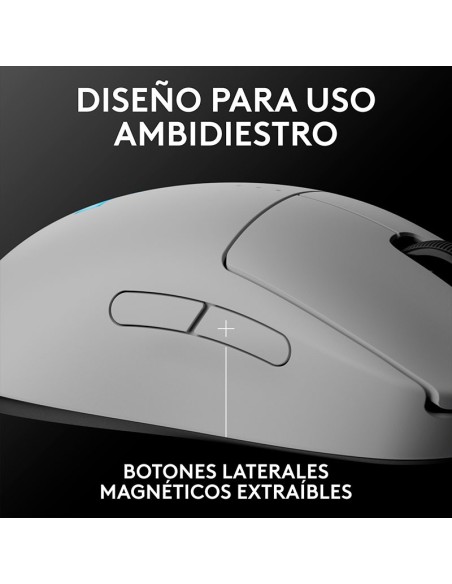 MOUSE LOGITECH G PRO 2 LIGHTSPEED WIRELESS WHITE (910-007290) 44.000 DPI| HERO 2| RGB