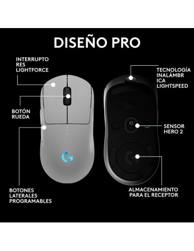 MOUSE LOGITECH G PRO 2 LIGHTSPEED WIRELESS...