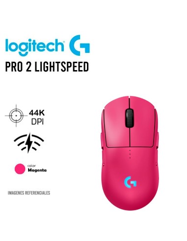 MOUSE LOGITECH G PRO 2 LIGHTSPEED ( 910-007291 ) WIRELESS | MAGENTA | SENSOR HERO 2 | LED-RGB