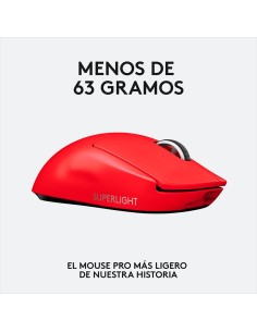 MOUSE GAMER LOGITECH G PRO X SUPERLIGHT RED LIGHTSPEED (... 2