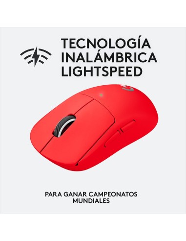 MOUSE GAMER LOGITECH G PRO X SUPERLIGHT RED...