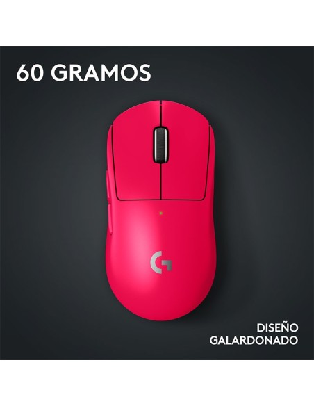 MOUSE GAMER LOGITECH G PRO X SUPERLIGHT 2 MAGENTA ( 910-006795 ) WIRELESS  | LIGHTSPEED | HERO 2