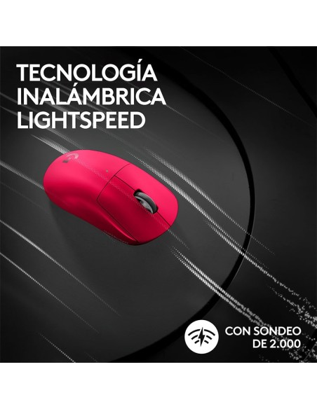 MOUSE GAMER LOGITECH G PRO X SUPERLIGHT 2 MAGENTA ( 910-006795 ) WIRELESS  | LIGHTSPEED | HERO 2