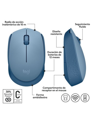 MOUSE LOGITECH M170 ( 910-006863 ) WIRELESS |...