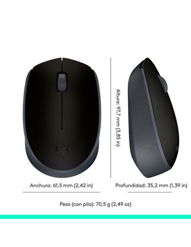 MOUSE LOGITECH M170 ( 910-004940 ) WIRELESS |...