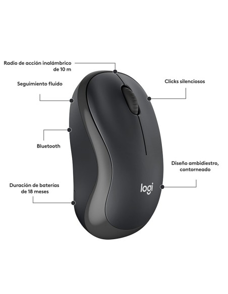 MOUSE LOGITECH M240 SILENT ( 910-007113 ) BLUETOOTH | BLACK