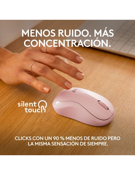 MOUSE LOGITECH M240 SILENT ROSE ( 910-007117 ) WIRELESS/BLUETOOTH