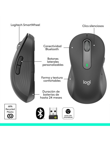 MOUSE LOGITECH SIGNATURE M650 L LEFT (...