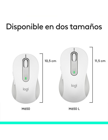 MOUSE LOGITECH M650 SIGNATURE SILENT WIRELESS WHITE (910-006252)