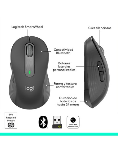 MOUSE LOGITECH SIGNATURE M650 SILET WIRELESS...