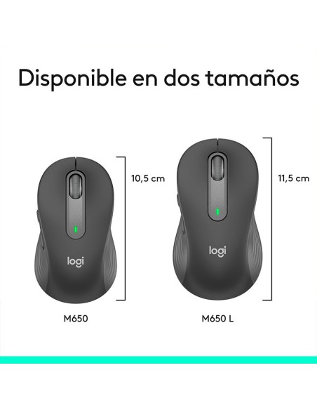 MOUSE LOGITECH SIGNATURE M650 SILET WIRELESS BLUETOOTH BLACK (910-006250)