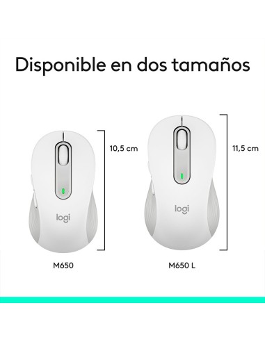 MOUSE LOGITECH SIGNATURE M650 L SILET WHITE (...