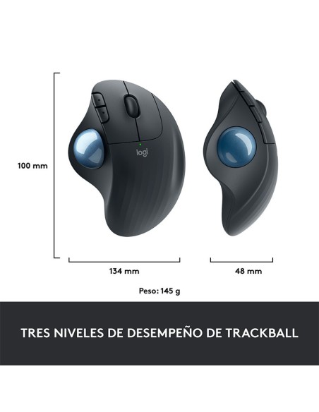 MOUSE LOGITECH ERGO M575S TRACKBALL SILENT ( 910-007031 ) RECEPTOR LOGI BOLT + BLUETOOTH