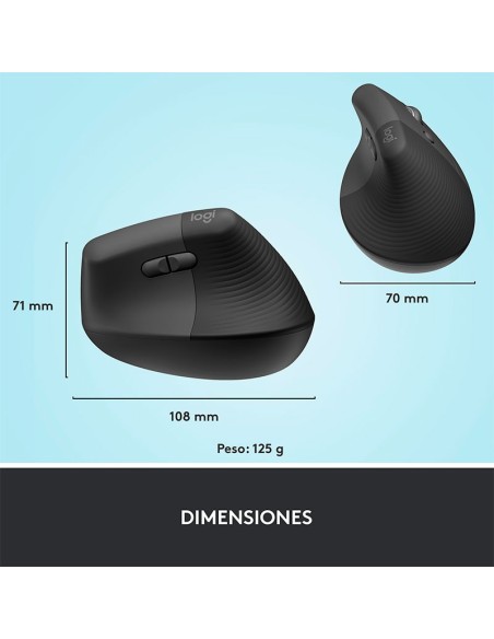 MOUSE LOGITECH LIFT VERTICAL ( 910-006466 ) INALAMBRICO | BT