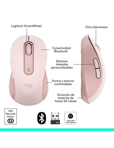 MOUSE LOGITECH SIGNATURE M650 SILET WIRELESS (...