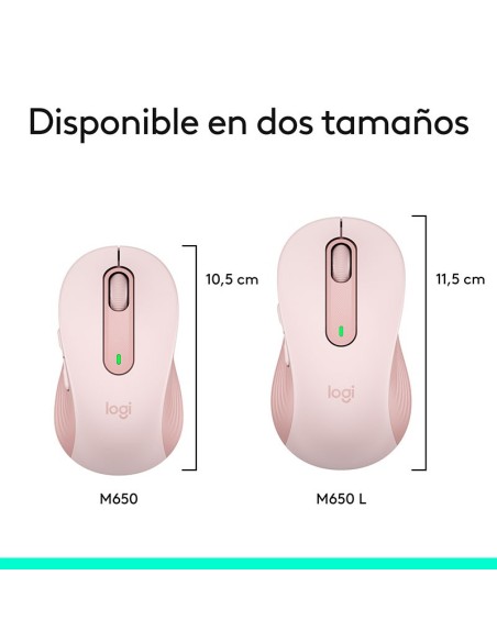 MOUSE LOGITECH SIGNATURE M650 SILET WIRELESS ( 910-006251 ) | BLUETOOTH | ROSADO